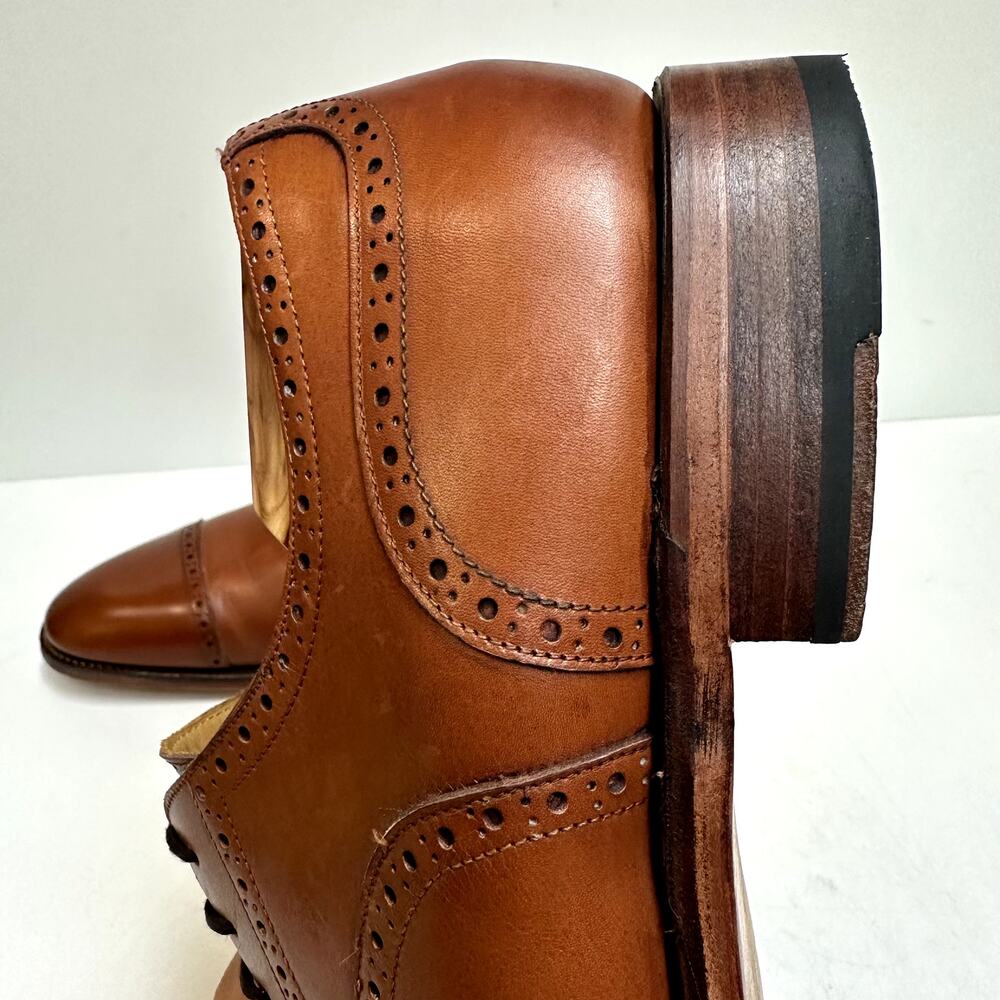 EXCELLENT Meermin Oxford Tan Antique Calf Goodyear welt 101513 UK 9.5 US 10.5 D - Picture 14 of 15